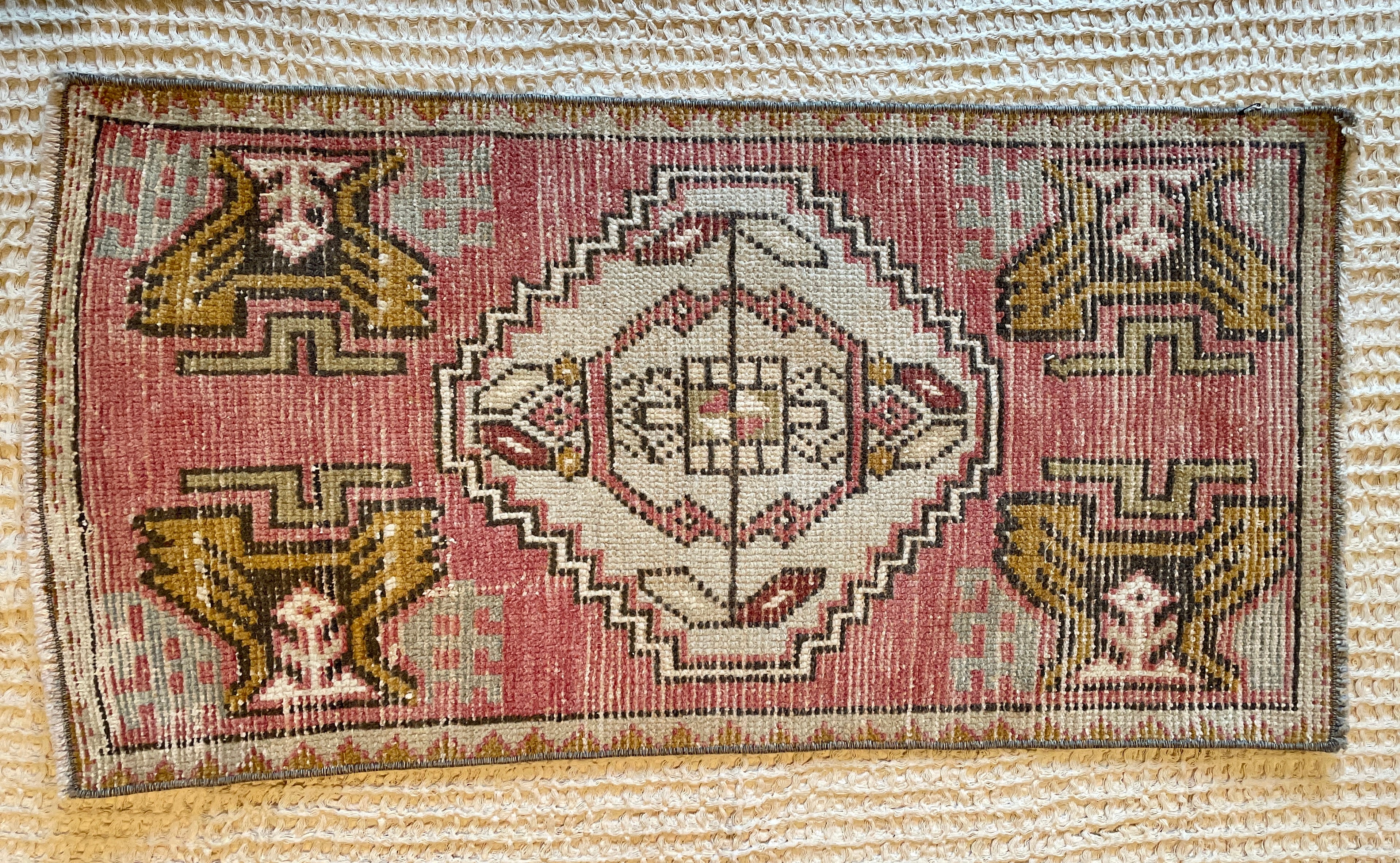 Vintage Turkish Mini Rug 001