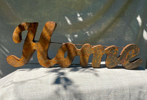 Vintage Metal Home Sign