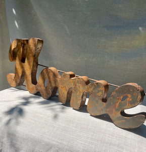 Vintage Metal Home Sign