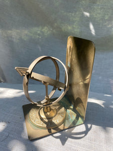 Vintage Armillary Brass Bookend