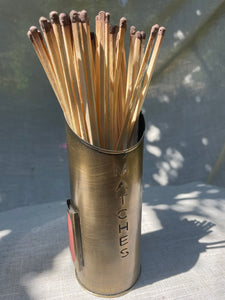 Brass Container with Matches