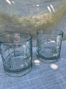 Vintage Whiskey Tartan Glasses (set of 2)