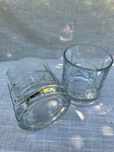 Vintage Whiskey Tartan Glasses (set of 2)