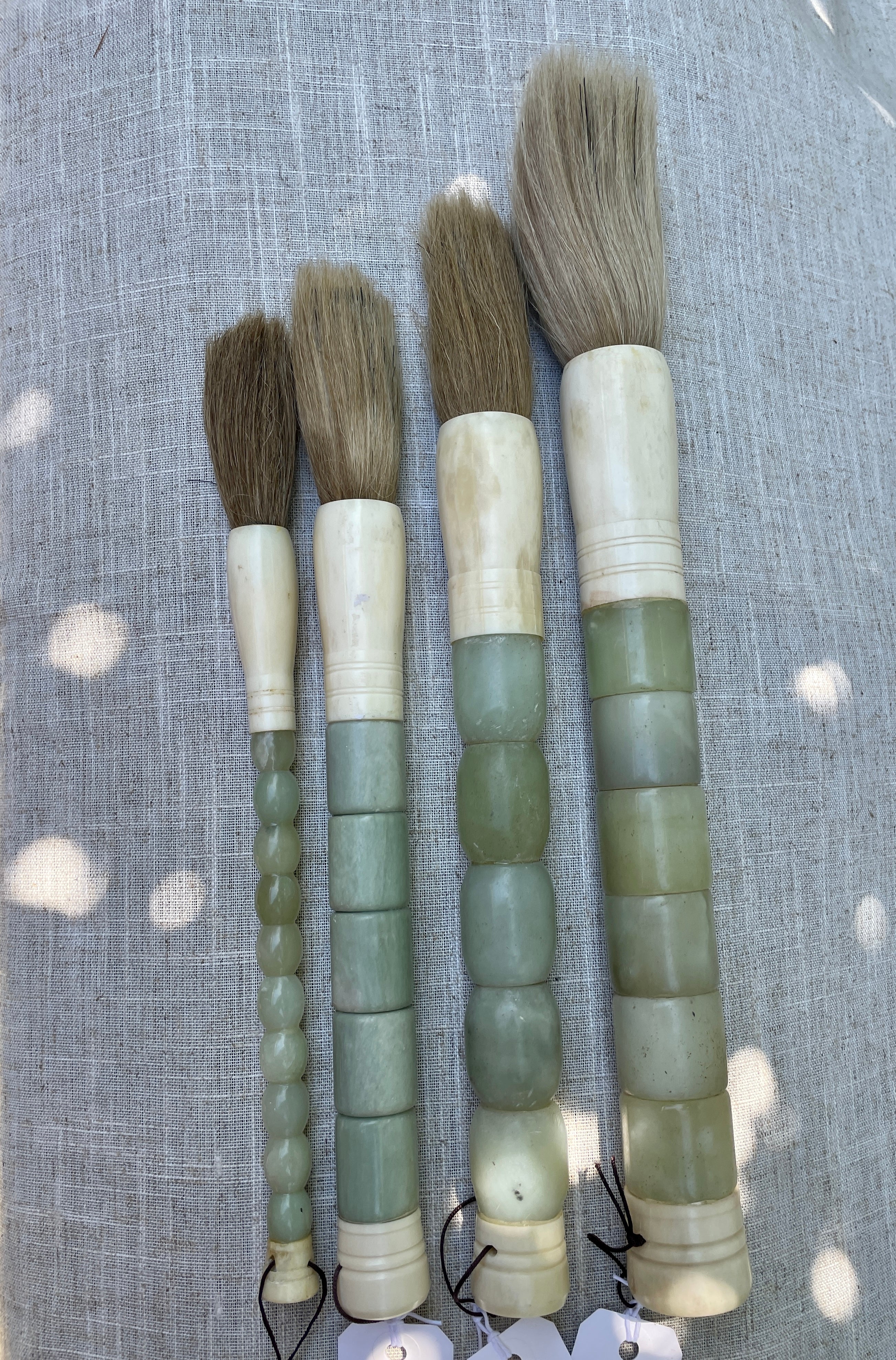 Vintage Jade Calligraphy Brushes