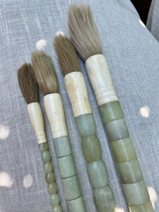 Vintage Jade Calligraphy Brushes