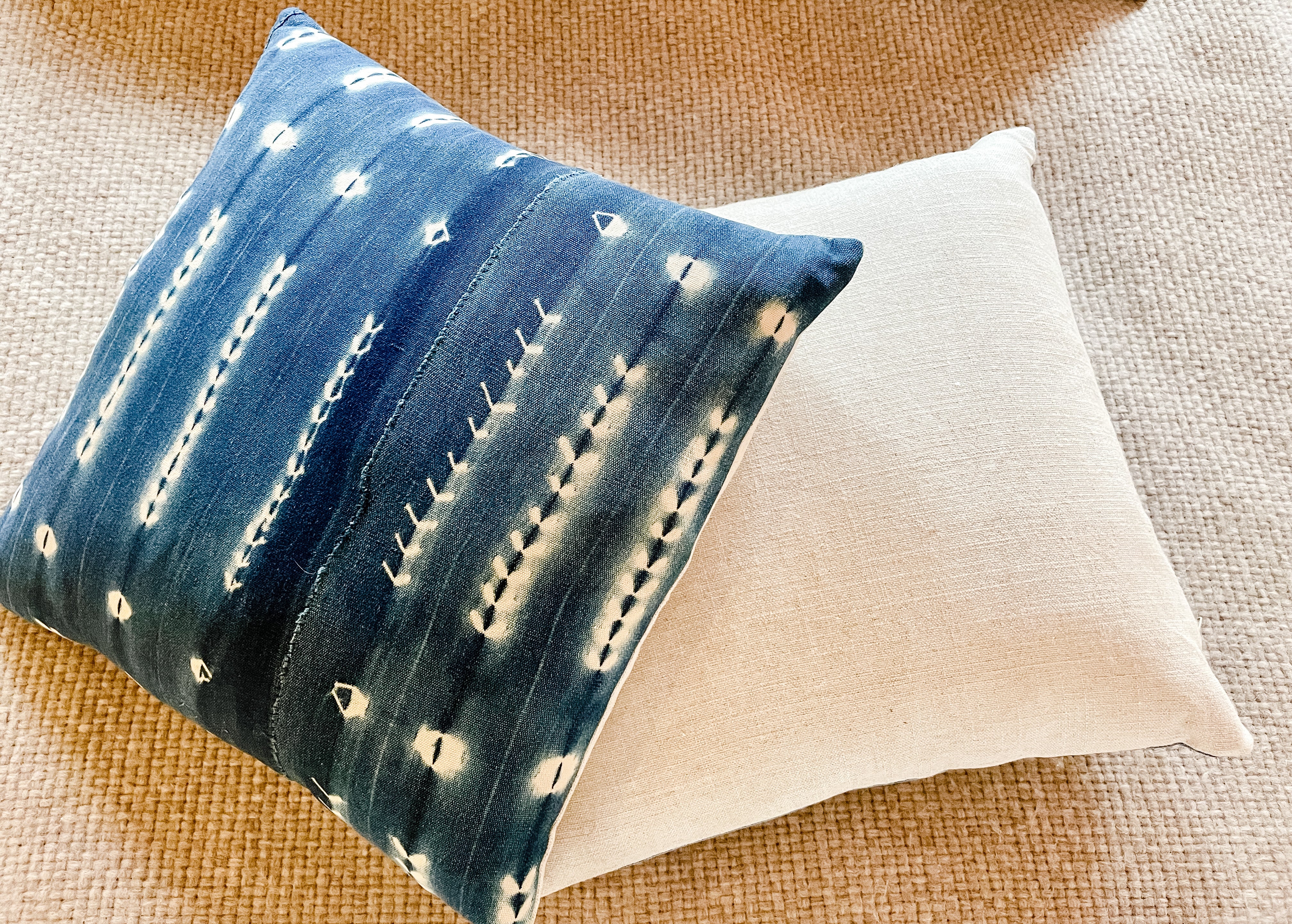 Custom Made Indigo Pillow 001