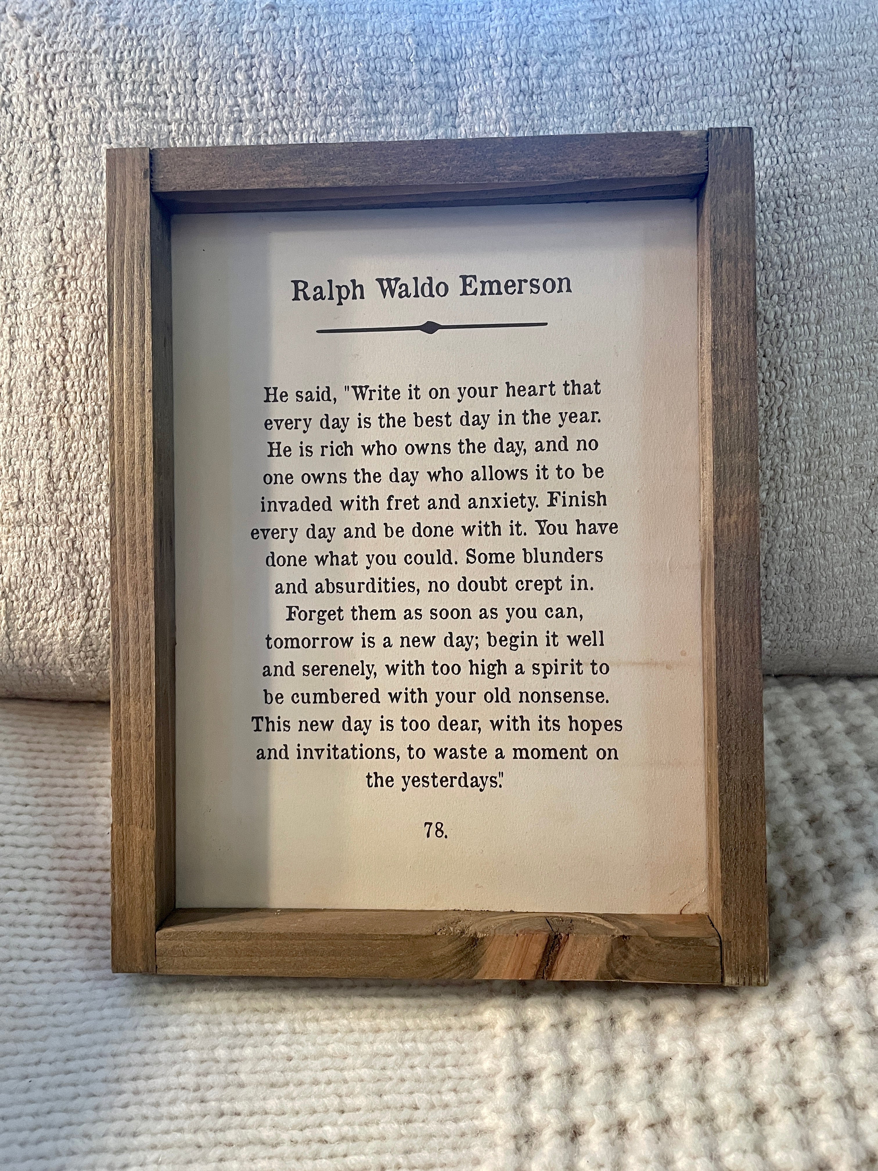 Ralph Waldo Emerson Quote Artwork