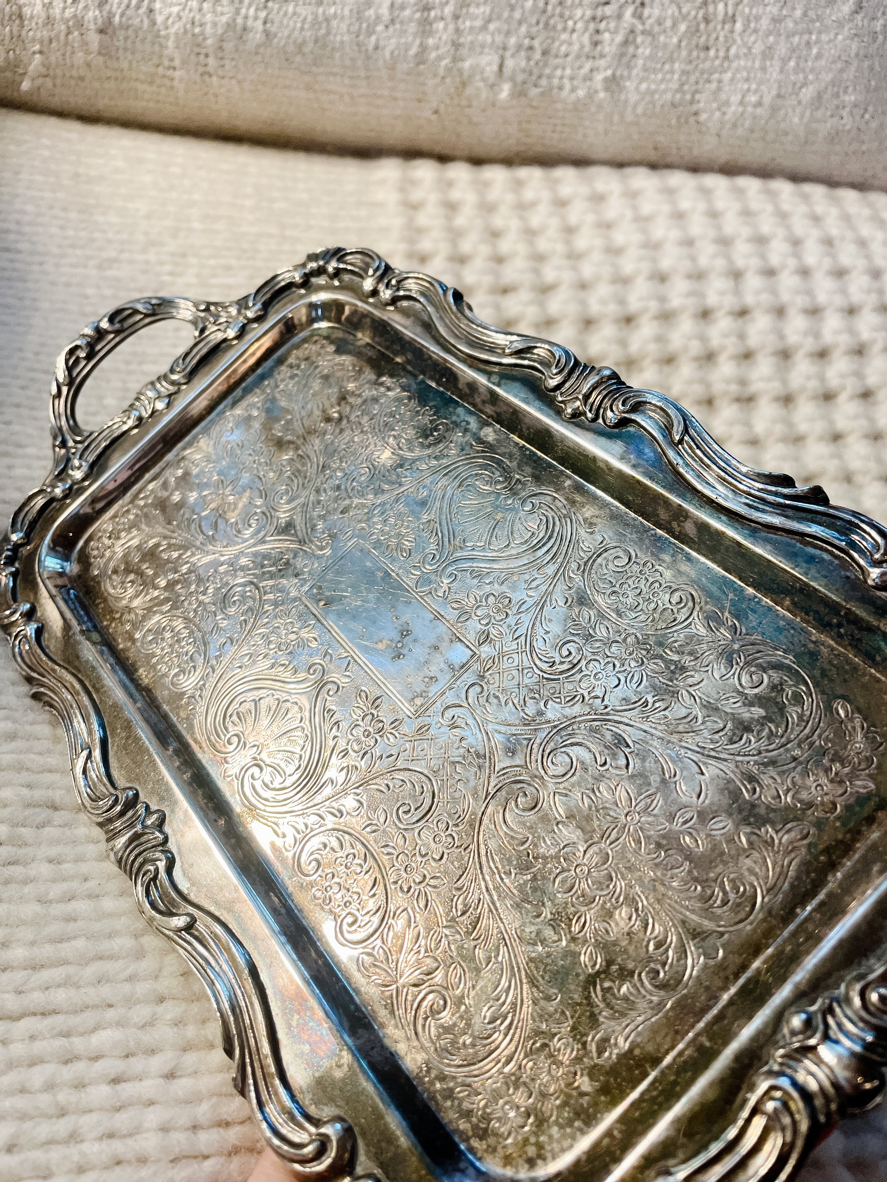 Vintage Engraved Tray