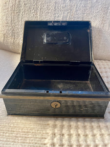 Vintage Black Metal Box