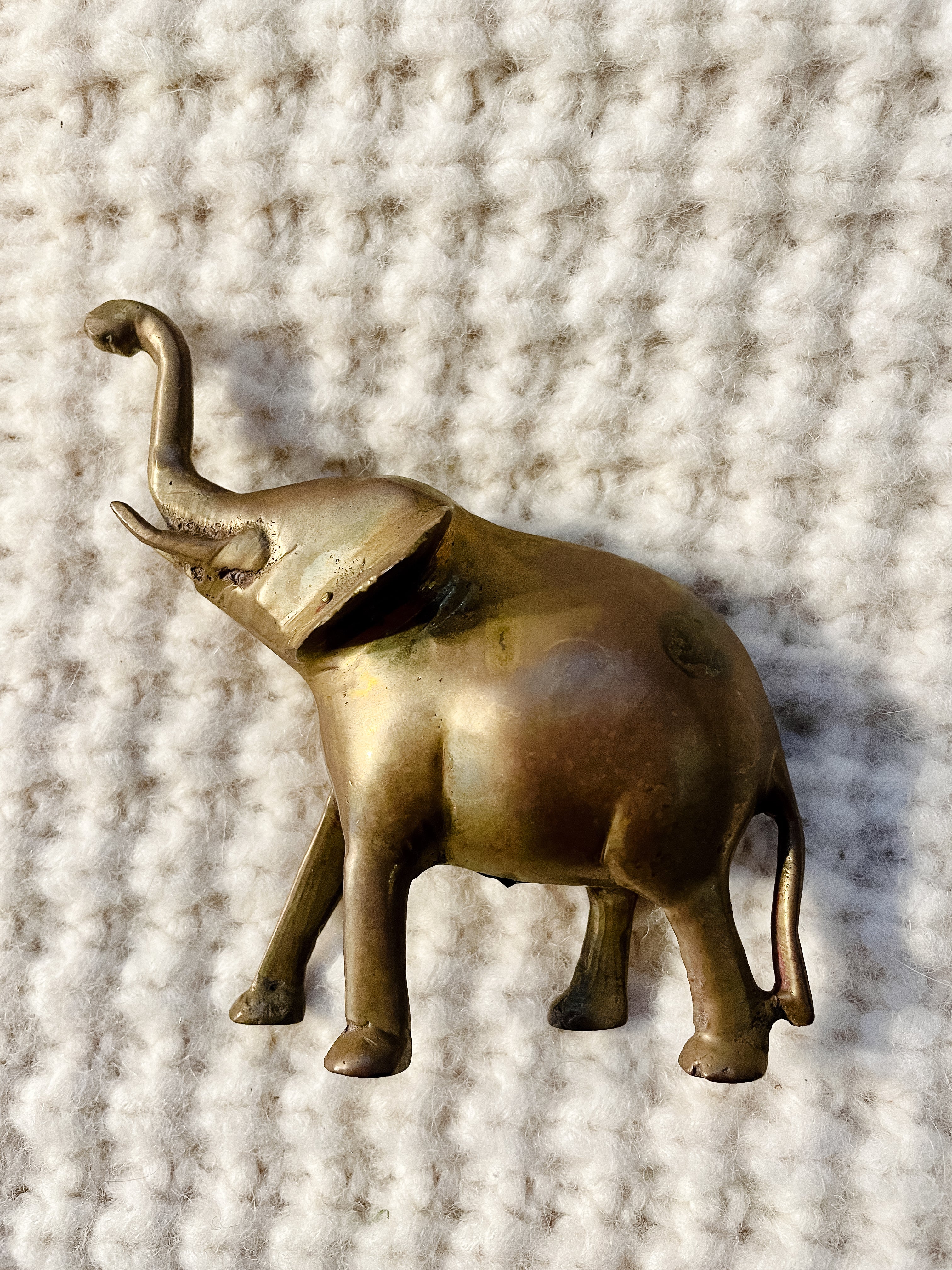 Vintage Bronze Elephants