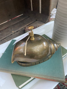 Vintage Brass Shell Bell