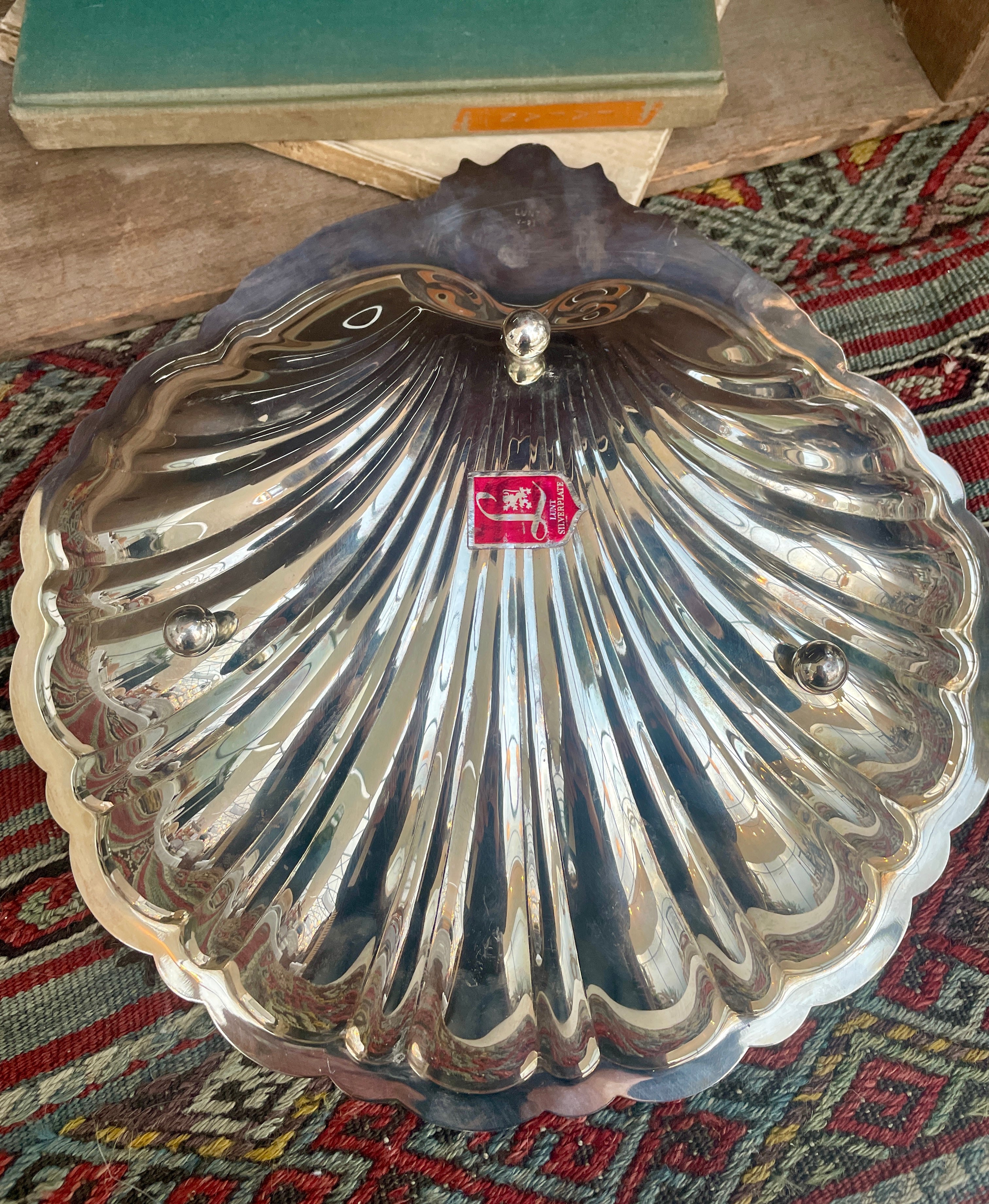 Vintage Silverplated Shell Dish