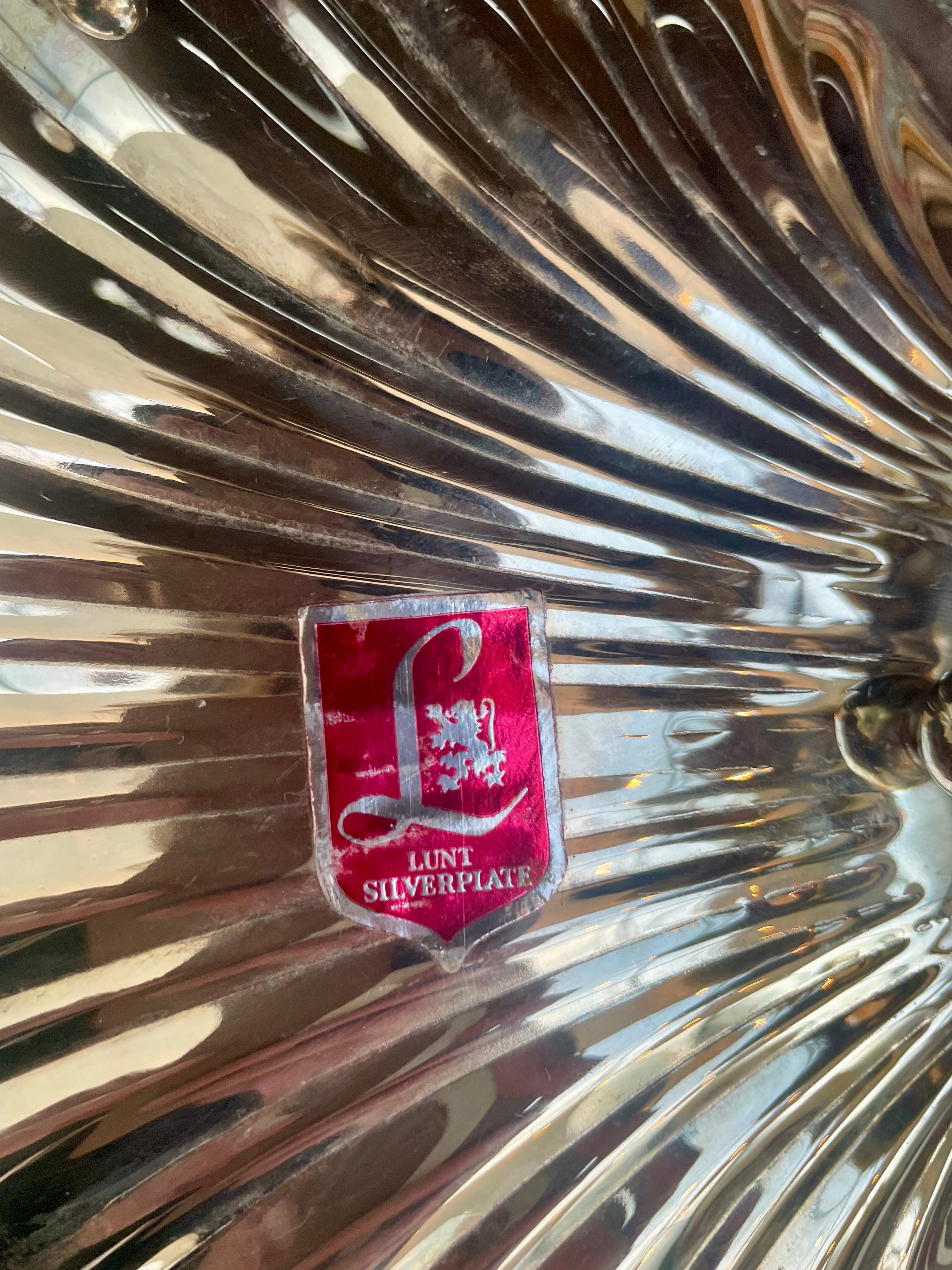 Vintage Silverplated Shell Dish