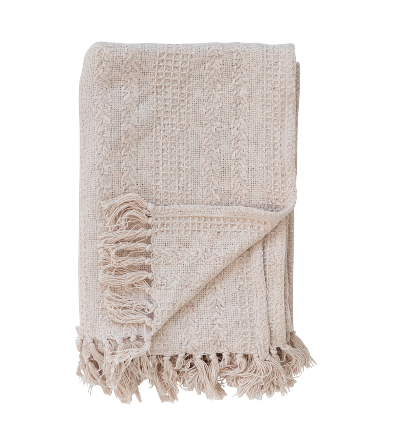 Woven Recycled Cotton Throw