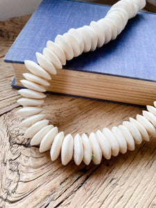 African Bone Beads - Saucer