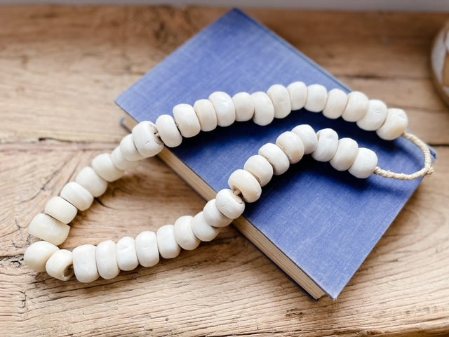 African Bone Beads - Round
