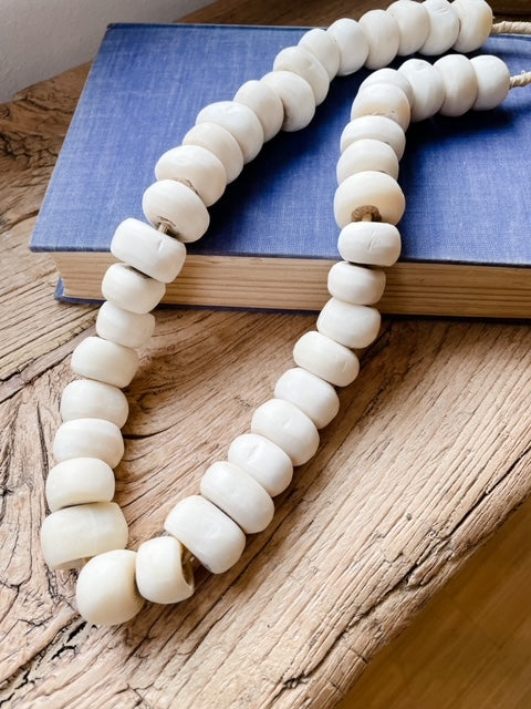 African Bone Beads - Round