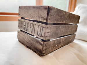 Vintage Hansen Fruit Co. Crate