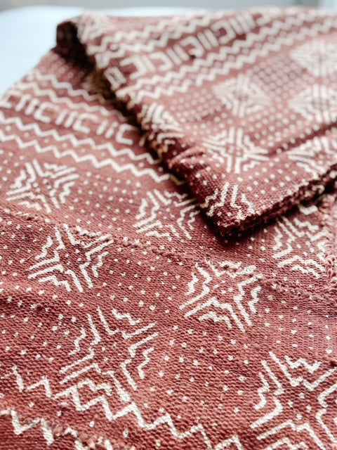 African Mud Cloth - Rust