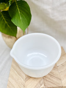 Vintage Glasbake for Sunbeam Milk Glass Mixing Bowls