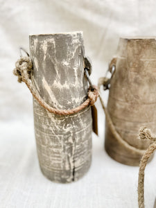 Vintage Wood Milk Jug