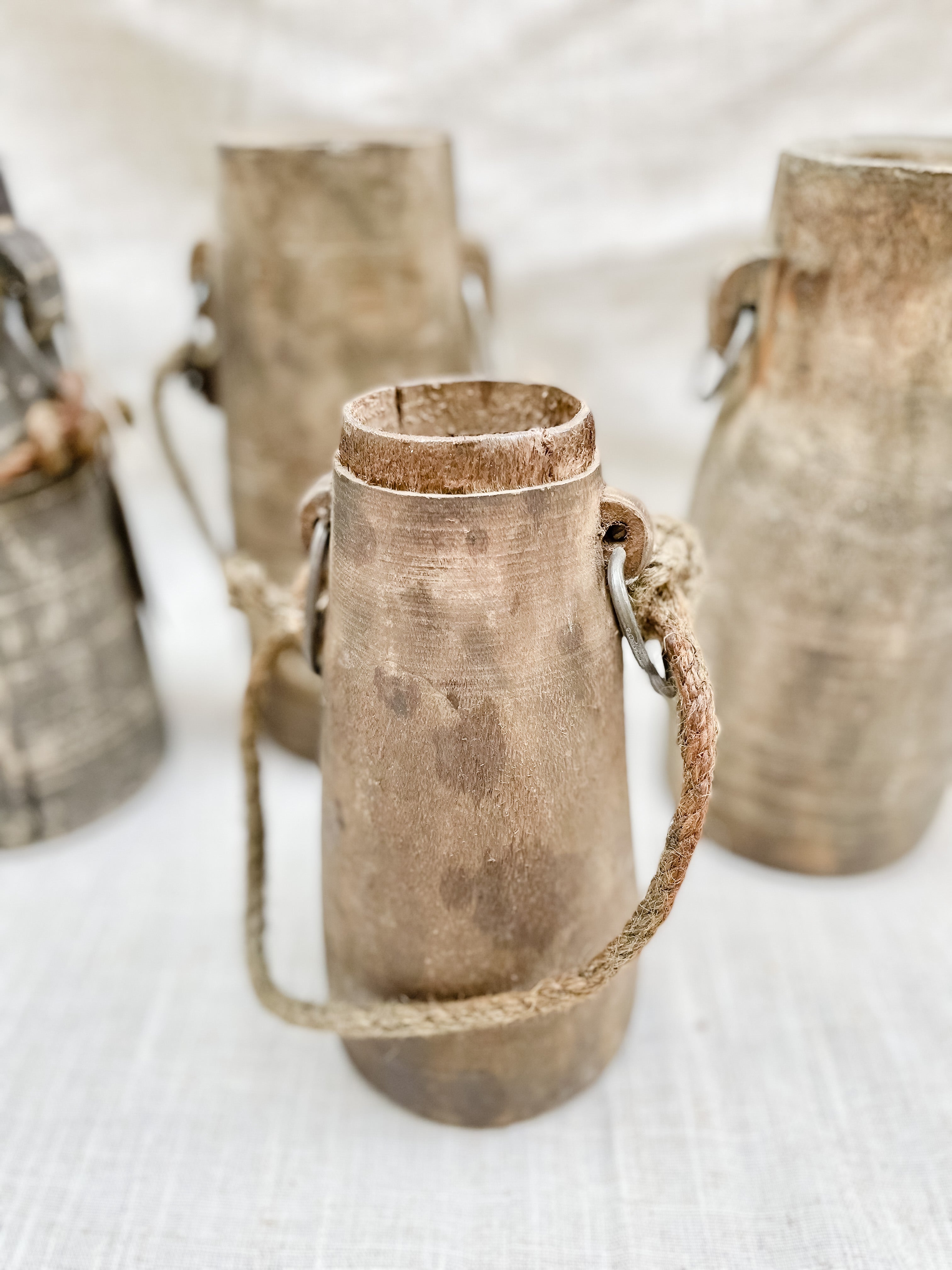 Vintage Wood Milk Jug