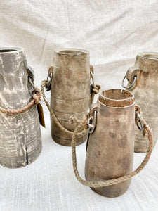Vintage Wood Milk Jug